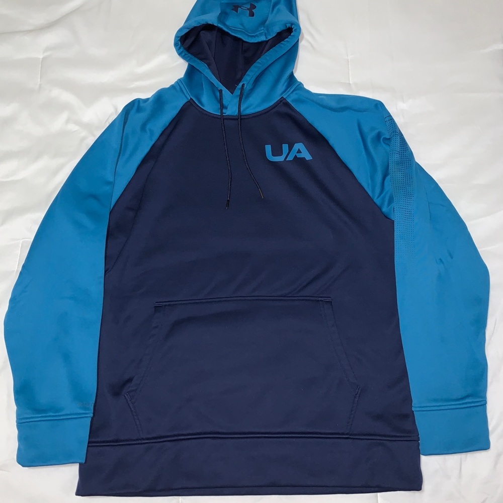 Under Armour Blue/teal Sweatshirt Hoodie Medium